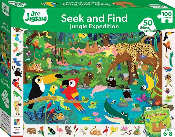 Seek & Find Jungle Expedition Jr. Jigsaw 100 Piece