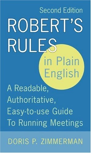 Robert's Rules in Plain English (2nd Edition)
