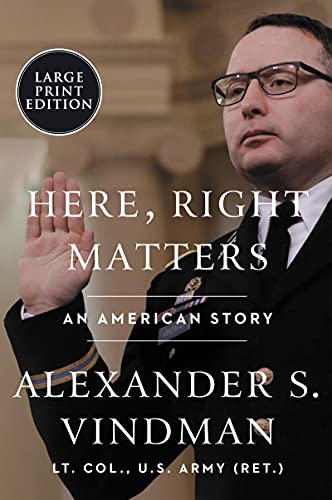 Here, Right Matters - An American Story (Large Print)