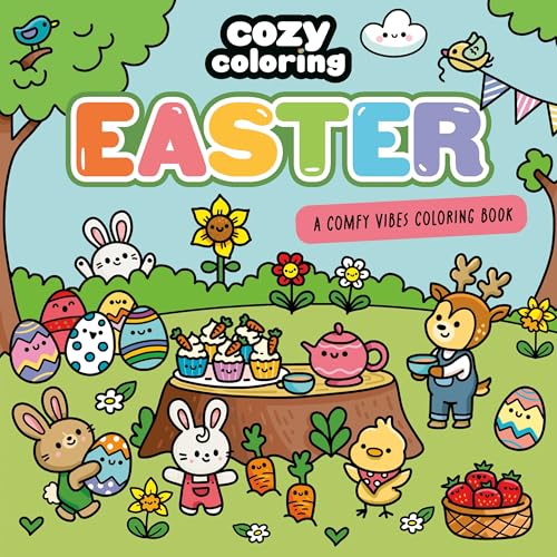 Easter: A Comfy Vibes Coloring Book (Cozy Coloring)