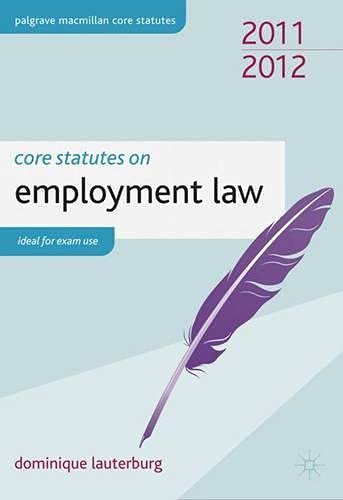 Core Statutes on Employment Law