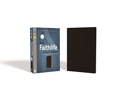 NIV Faithlife Study Bible (Black Bonded Leather, Thumb Indexed)