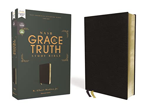 NASB, Grace and Truth Study Bible (Black European Bonded Leather)