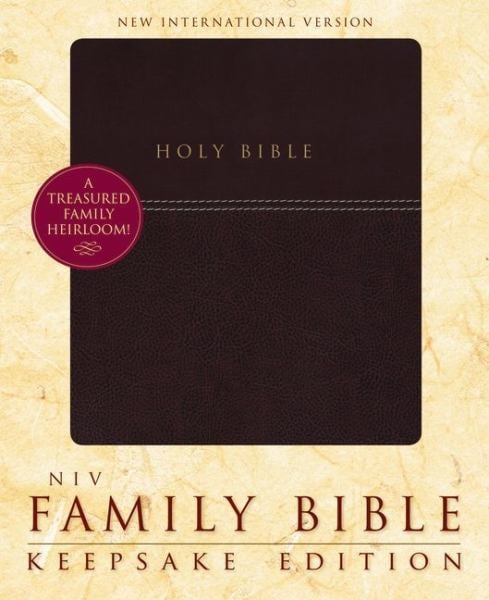 NIV Family Bible: Keepsake Edition (Burgundy Italian Duo-Tone)