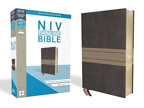 NIV Thinline Bible (Chocolate/Tan Leathersoft)