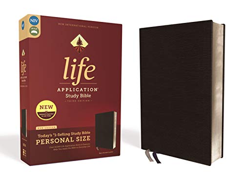 NIV, Personal Size Life Application Study Bible (Third Edition, Black Bonded Leather)