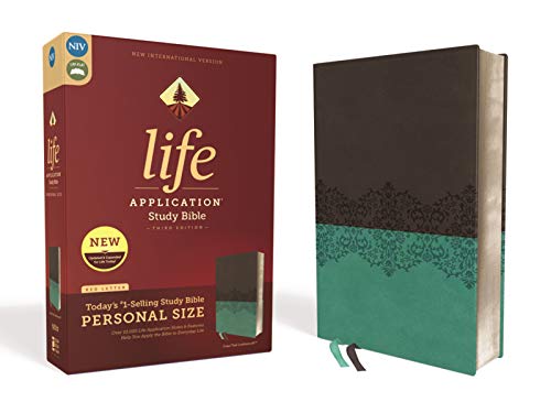 NIV Life Application Study Bible Third Edition (Thumb Indexed, Gray/Teal Leathersoft)