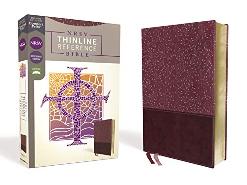 NRSV Thinline Reference Bible (Comfort Print, Burgundy Leathersoft)