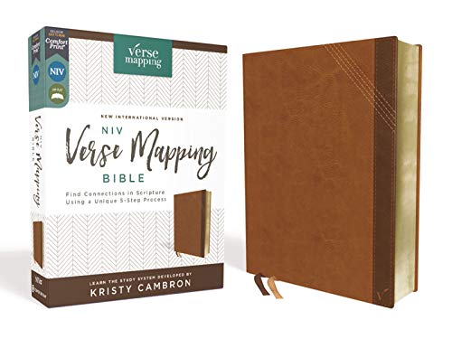 NIV Verse Mapping Bible (Brown Leathersoft)