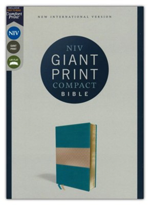 NIV, Giant Print Compact Bible (Teal Leathersoft)