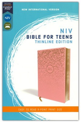 NIV, Comfort Print, Thinline Bible for Teens (Pink, Leathersoft)