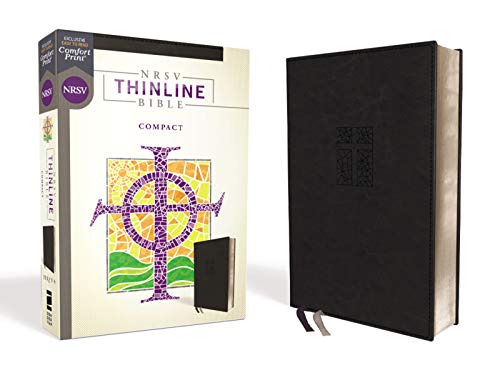 NRSV Thinline Bible Compact (Black Leathersoft)