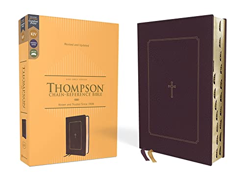 KJV, Thompson Chain-Reference Bible (Thumb Indexed, Burgundy Leathersoft, Revised and Updated)