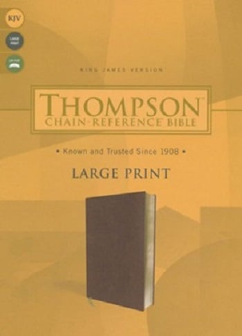 KJV Thompson Chain-Reference Bible Large Print (Brown Leathersoft)