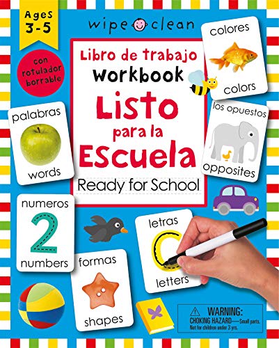 Cuaderno de Trabajo Listos Para la Esduela/Ready for School Workbook (Wipe Clean)