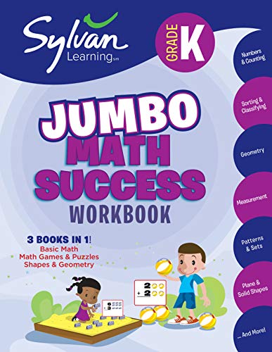 Jumbo Math Success Workbook (Sylvan Learning, Grade K)