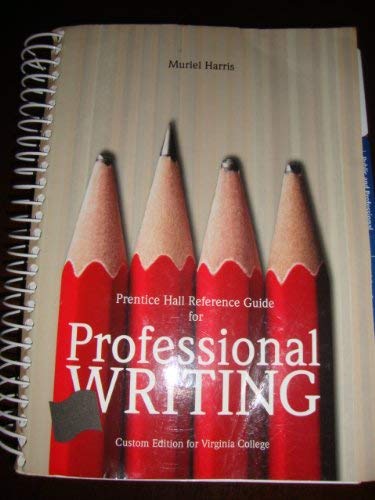 Prentice Hall Reference Guide for Professional Writing (Prentice Hall Reference Guide)