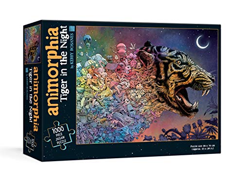 Animorphia Tiger in the Night 1000 Piece Jigsaw Puzzle