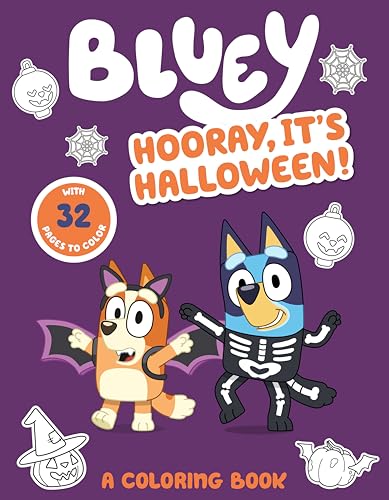 Hooray, It's Halloween! Colouring Book (Bluey)