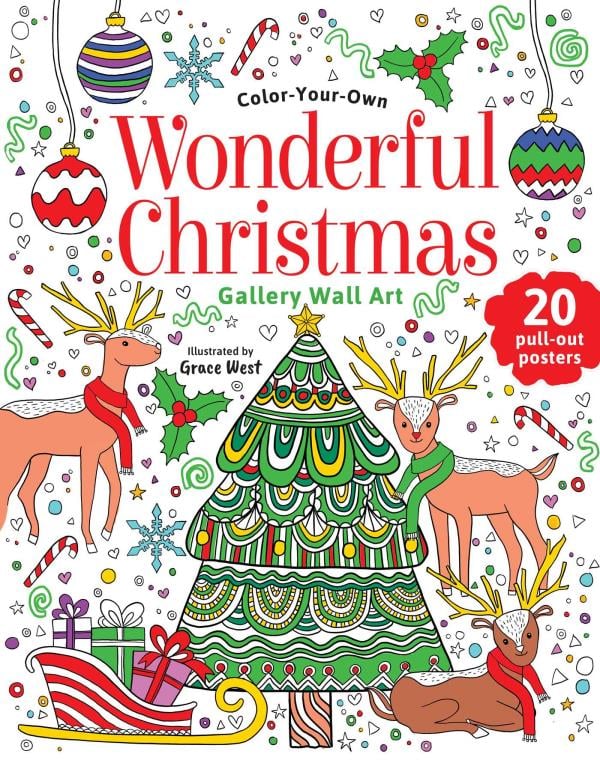 Wonderful Christmas (Color-Your-Own Gallery Wall Art)