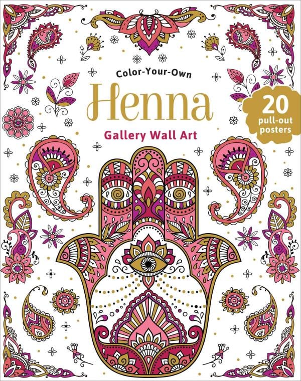 Henna (Color-Your-Own Gallery Wall Art)
