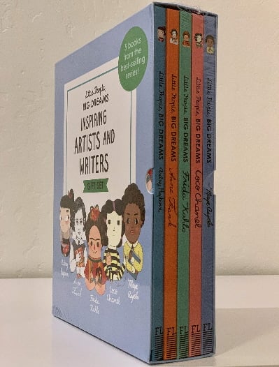 Little People, Big Dreams: Inspiring Artists and Writers Gift Set (Maya Angelou/Anne Frank/Frida Kahlo/Coco Chanel/Audrey Hepburn)