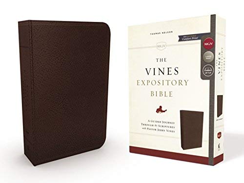 NKJV The Vines Expository Bible (3373BRN, Brown Leathersoft)