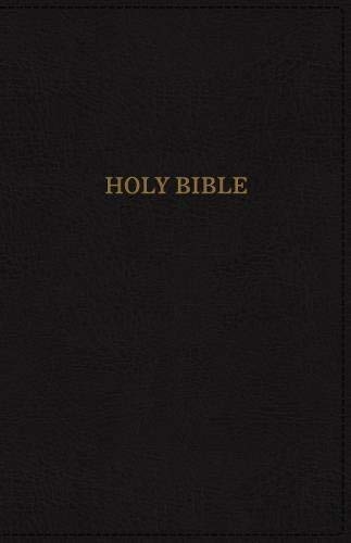 KJV, Deluxe Thinline Reference Bible (#6843 - Black Leathersoft)