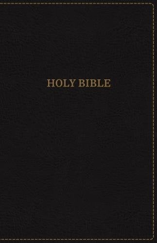 KJV Large Print Thinline Bible (Indexed, Black Imitation Leather)