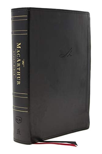 NKJV The MacArthur Study Bible (3663BK, Black Leathersoft, 2nd Edition)