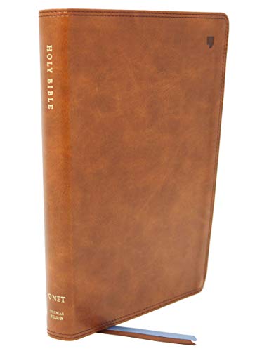NET Bible, Large Print Thinline (Thumb-Indexed, British Tan Leathersoft)
