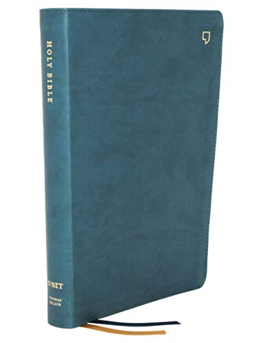 NET Thinline Large Print Bible (Thumb Indexed, Teal Leathersoft)