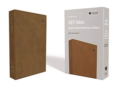 NET, Single-Column Reference Bible (7883BR - Brown Leatersoft)