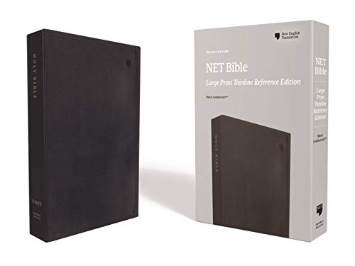 NET Bible, Large Print, Thinline Reference Edition (4673BK - Black Leathersoft)