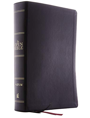 NIV The Open Bible Complete Reference System (# 5753BK, Black Leathersoft)