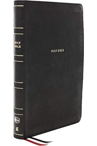 NKJV, Large Print, Thinline Reference Bible (Thumb Indexed, #5853BKA - Black Leathersoft)