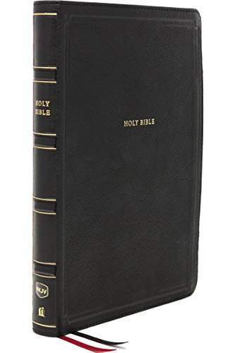 NKJV, Deluxe Thinline Reference Bible (Large Print, Black Leathersoft)