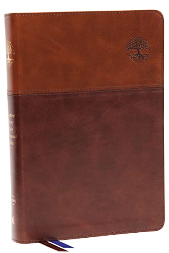 NKJV, Matthew Henry Daily Devotional Bible (Thumb Indexed, #4533BRN - Brown Leathersoft)
