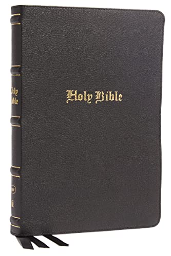 KJV, Large Print Thinline Bible (4026BK - Black, Genuine Leather)