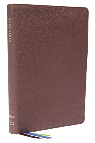 NET Bible, Large Print Thinline (5686BRN - Brown, Genuine Leather)