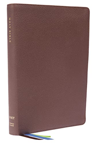 NET Bible, Thinline Large Print (Thumb Indexed, #5686BRNI Brown Genuine Leather)