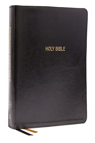 KJV, Large Print Foundation Study Bible (#9683BK - Black Leathersoft)