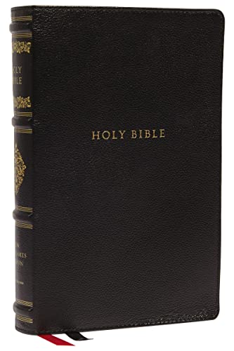 NKJV, Personal Size Reference Bible (Thumb-Indexed, Sovereign Collection, 8893BK - Black, Leathersoft)