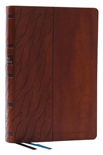 NKJV, Encountering God Study Bible (Thumb Indexed, #4653BRNI - Brown Leathersoft)