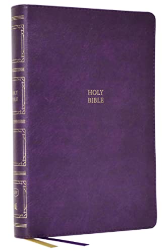 KJV, Paragraph-Style Large Print Thinline Bible (Thumb Indexed, #3093PUR - Purple leathersoft)
