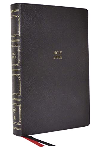 KJV, Paragraph-Style, Large Print, Thinline Bible (#3096BK - Black Genuine Leather)