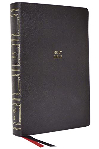 KJV, Paragraph-Style Large Print Thinline Bible (Thumb Indexed, #3096BK - Bleack Genuine Leather)