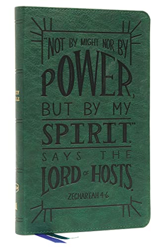 NKJV, Thinline Youth Edition Bible, Verse Art Cover Collection (#8933GR - Green Leathersoft)