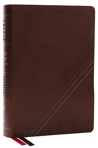 NKJV, Word Study Reference Bible (#9913BRN - Brown Leathersoft)