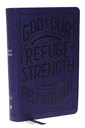 KJV, Personal Size Reference Bible, Verse Art Cover Collection (#7283BL - Blue Leathersoft)